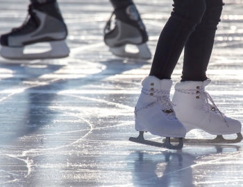 Two People Ice Skating