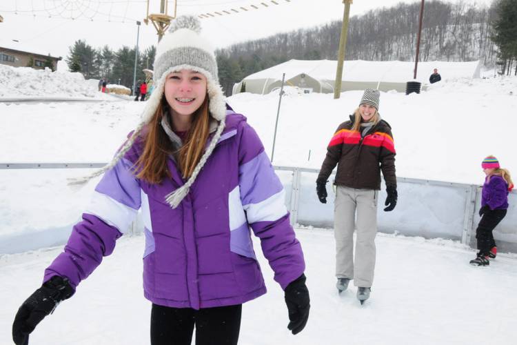 Ice Skating at Wisp Resort Deep Creek Lake