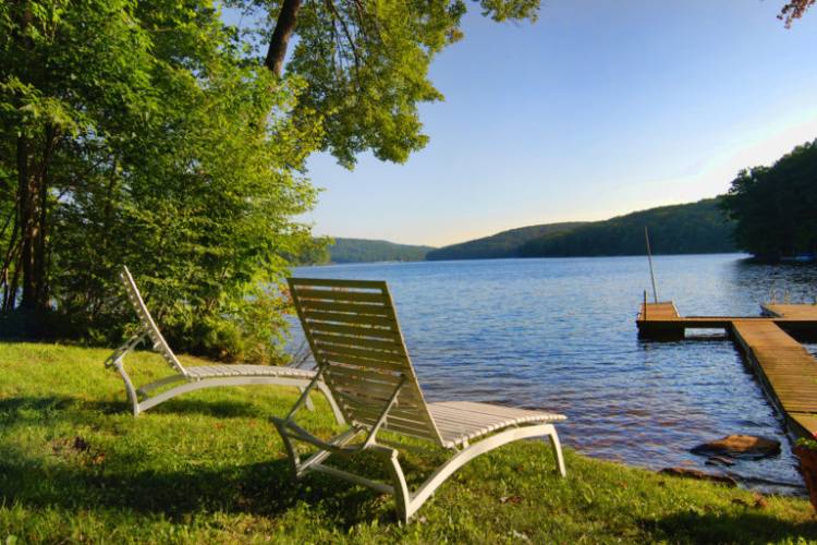 Lake front view at Deep Creek Lake