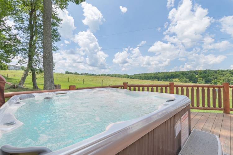 Hot Tub View at Windy Acres