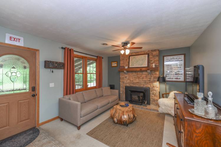 Cozy Cottage Living Area Living Area at Cozy Cottage Deep Creek Lake