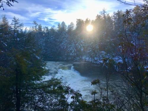 Winter at Swallow Falls State Park Winter Waterfall near Deep Creek Lake