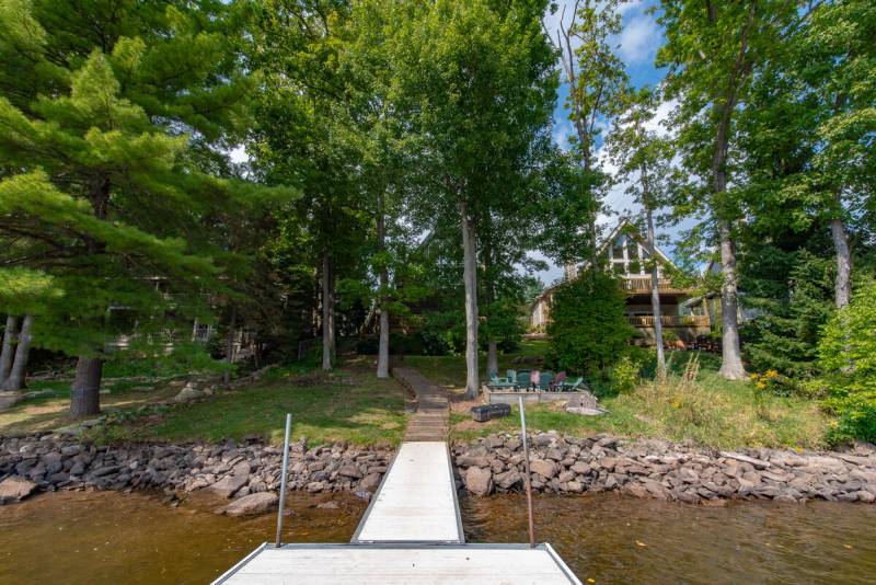 AAH Chalet Dock Area Dock at AAH Chalet at Deep Creek Lake