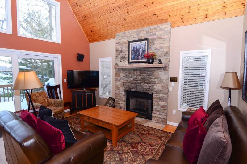 AAH Chalet Living Area Living Area at AAH Chalet at Deep Creek Lake