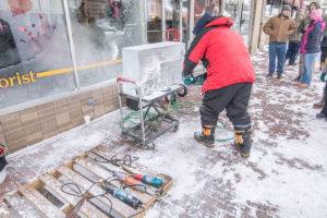 Carving Snow in Oakland MD