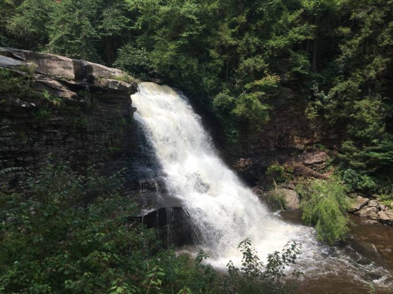 Muddy Creek Falls Waterfall Near Deep Creek Lake